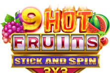 9 Hot Fruits Stick and Spin 3x3