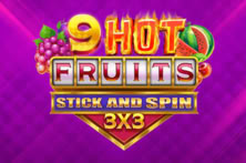 9 Hot Fruits Stick and Spin 3x3