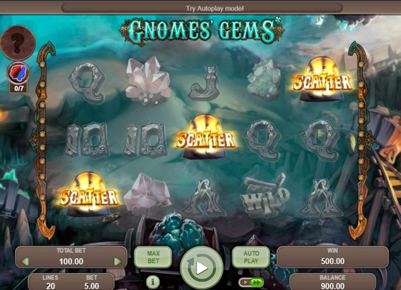 Gnomes' Gems game - play for free