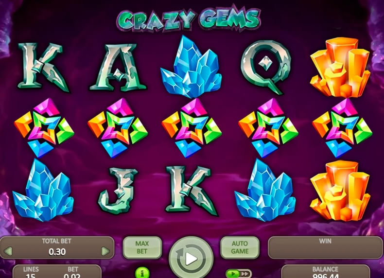 Crazy Gems game - play for free