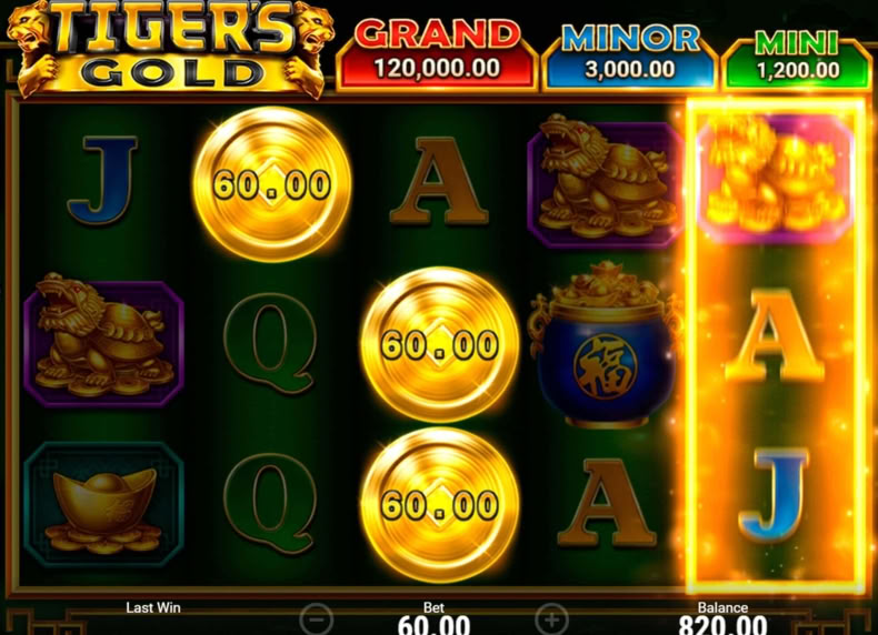 Tiger's Gold game - play for free