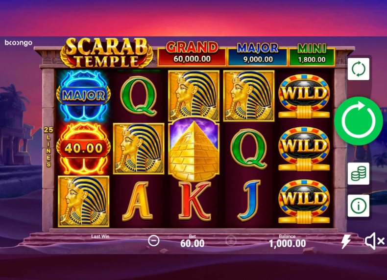 Scarab Temple game - play for free