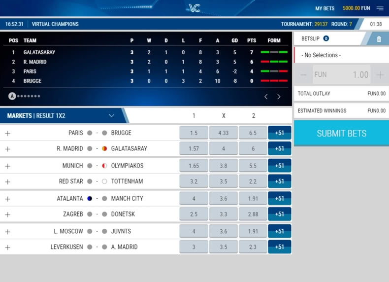 Virtual Champions game - play for free
