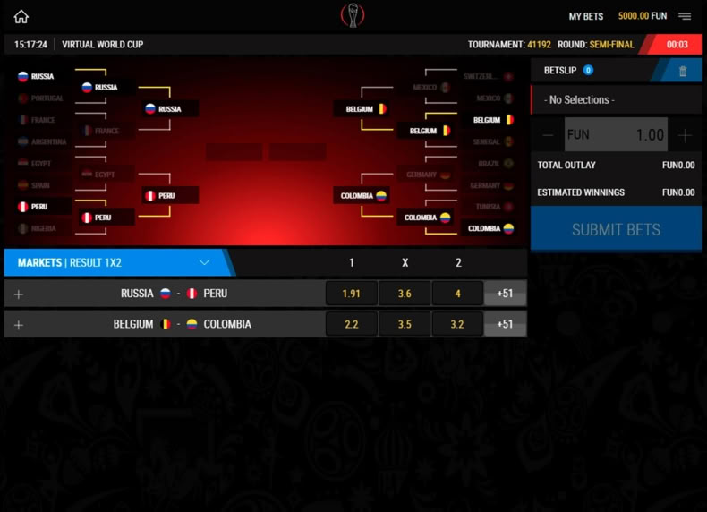 Virtual World Cup game - play for free
