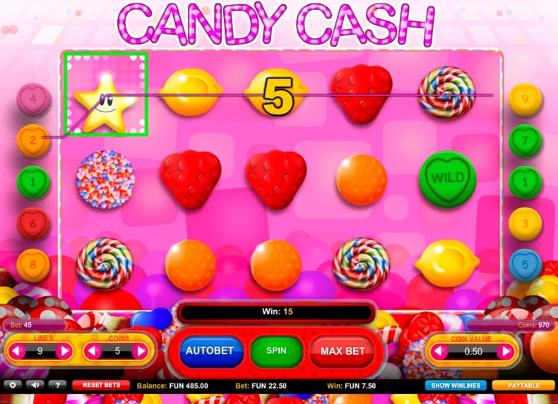 Candy Cash game - play for free