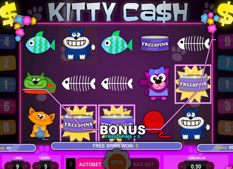 Kitty Cash game - play for free
