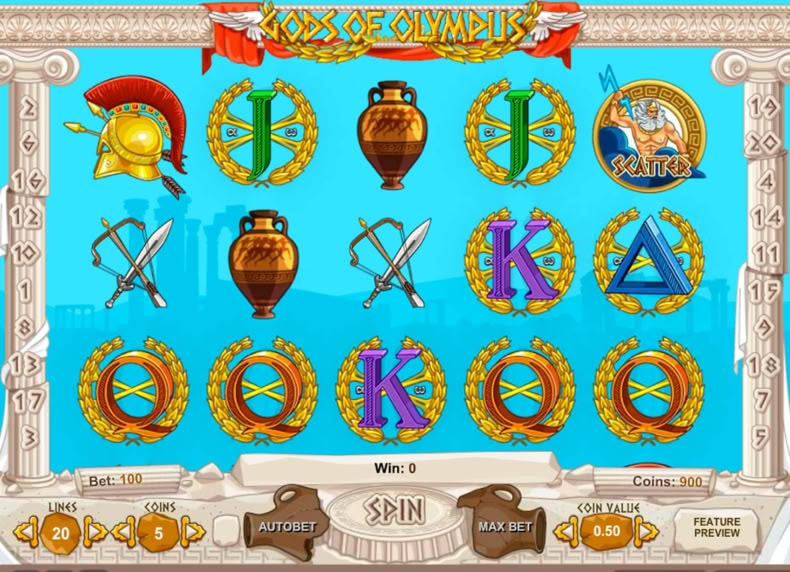 Gods of Olympus game - play for free