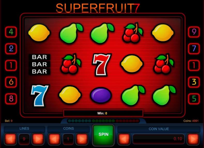 Super Fruit 7 game - play for free