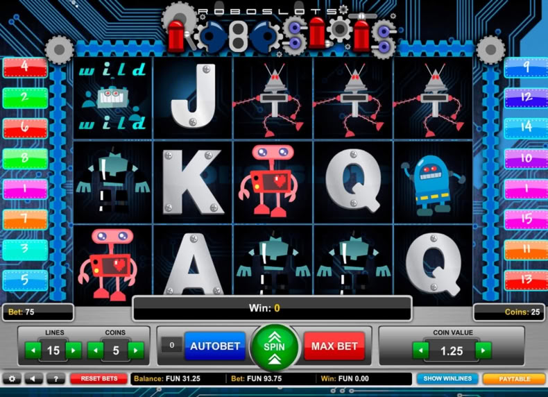 Roboslots game - play for free