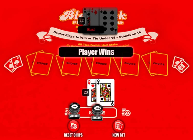 Blackjack Players Choice game - play for free