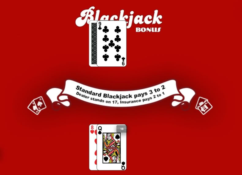 Blackjack Bonus game - play for free