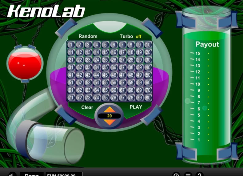 Keno Lab game - play for free
