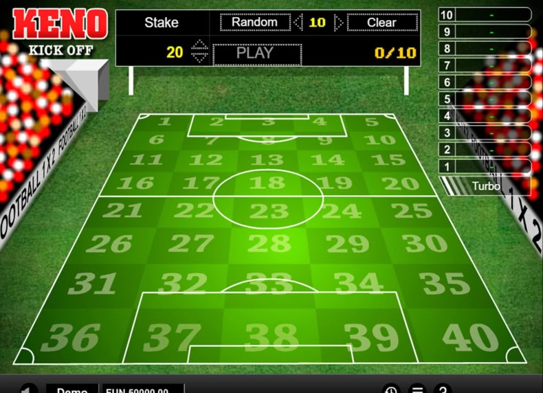 Keno Kick Off game - play for free