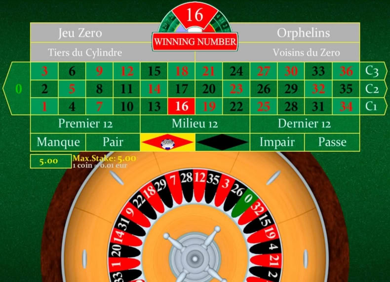 2dRoulette game - play for free