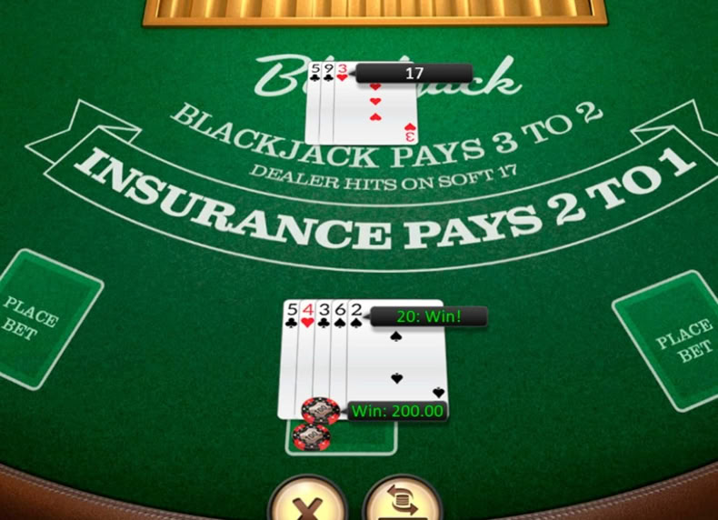 American BlackJack game - play for free