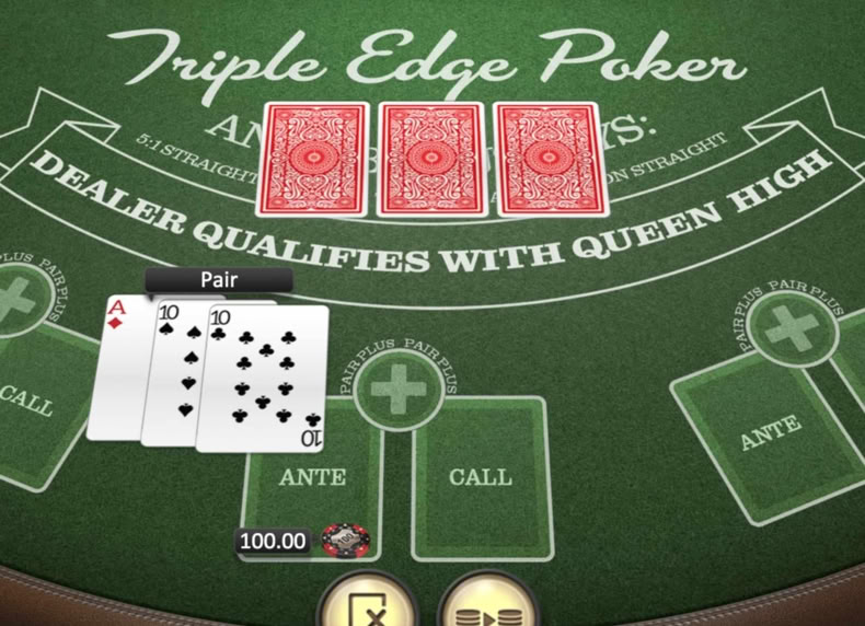 Triple Edge Poker game - play for free