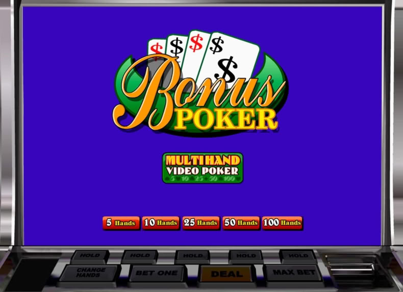 Bonus Poker game - play for free