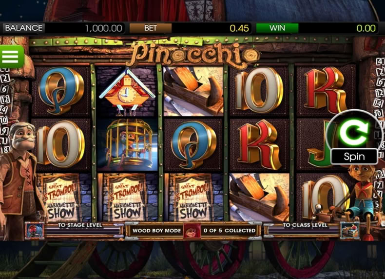 Pinocchio game - play for free