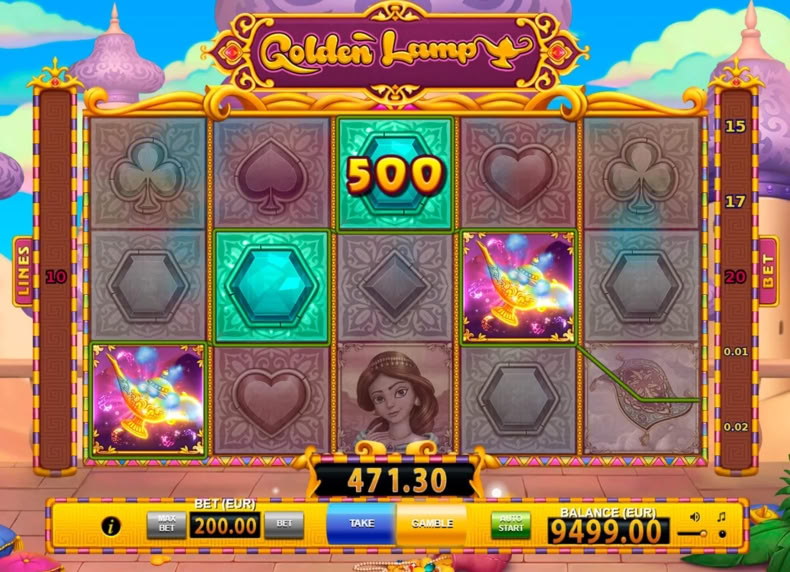 Golden Lamp game - play for free