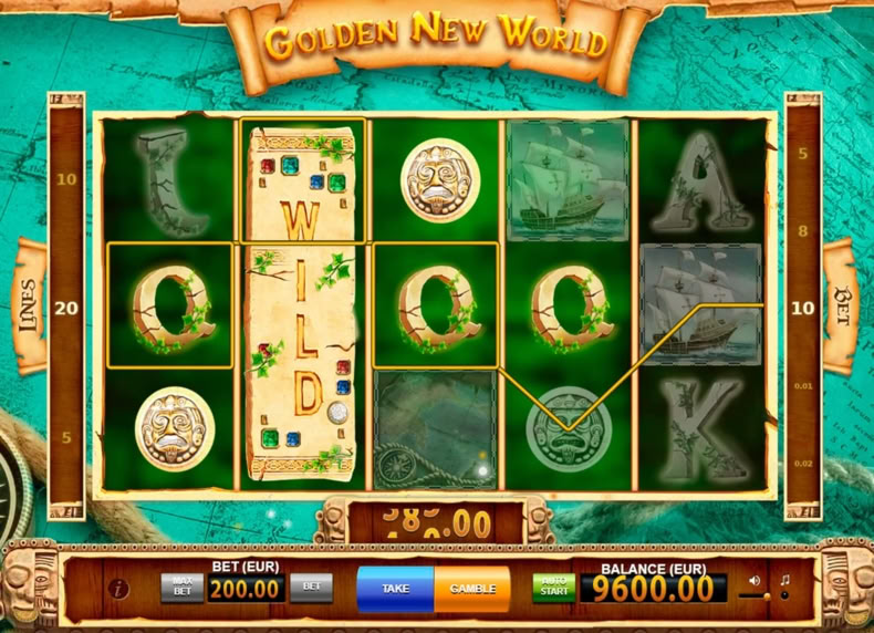 Golden New World game - play for free