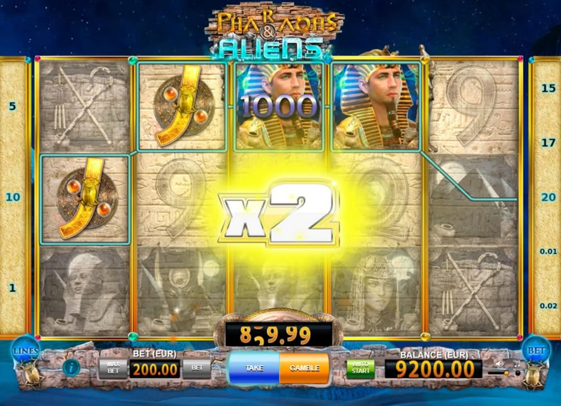 Pharaohs and Aliens game - play for free