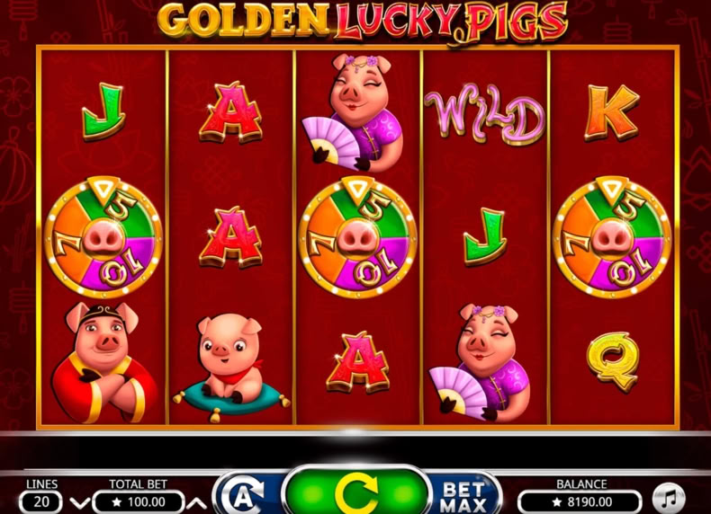 Golden Lucky Pigs game - play for free