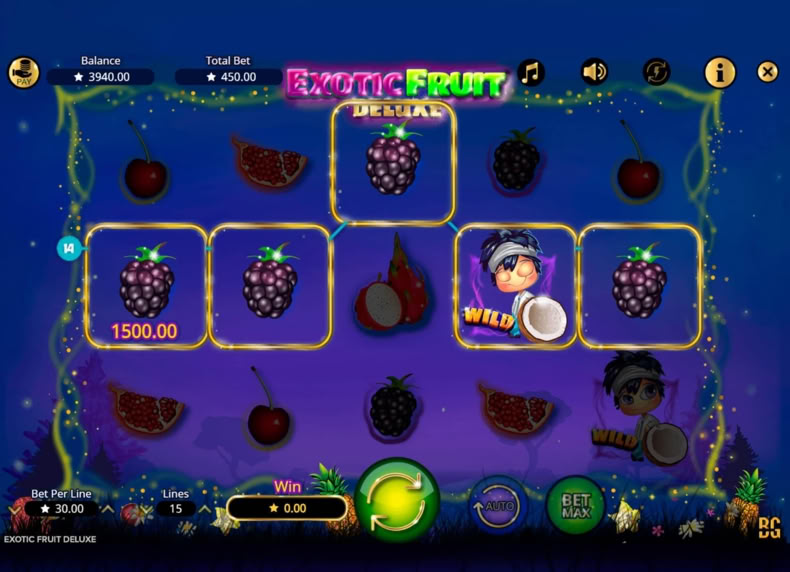 Exotic Fruit Deluxe game - play for free