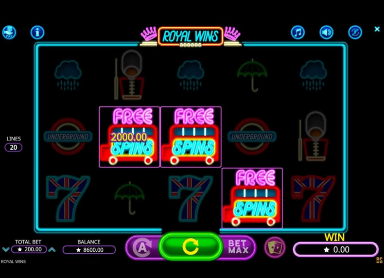 Royal Wins game - play for free