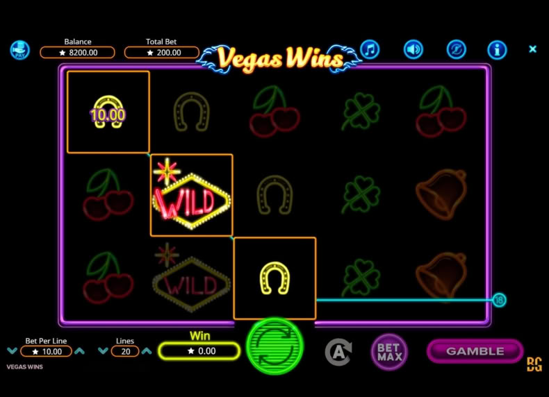 Vegas Wins game - play for free