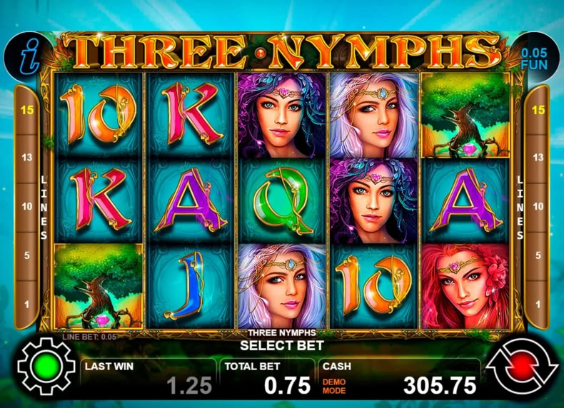 Three Nymphs game - play for free
