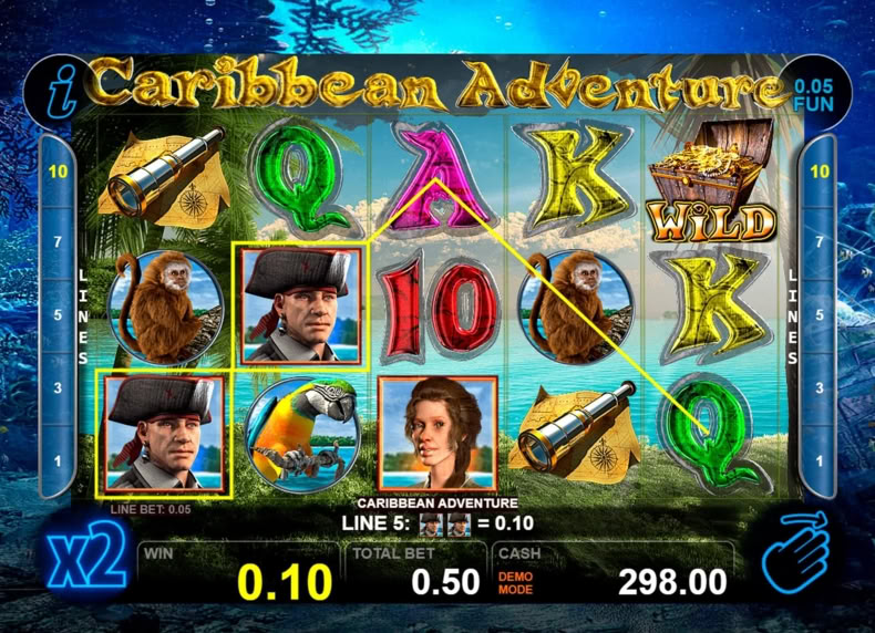 Caribbean Adventure game - play for free