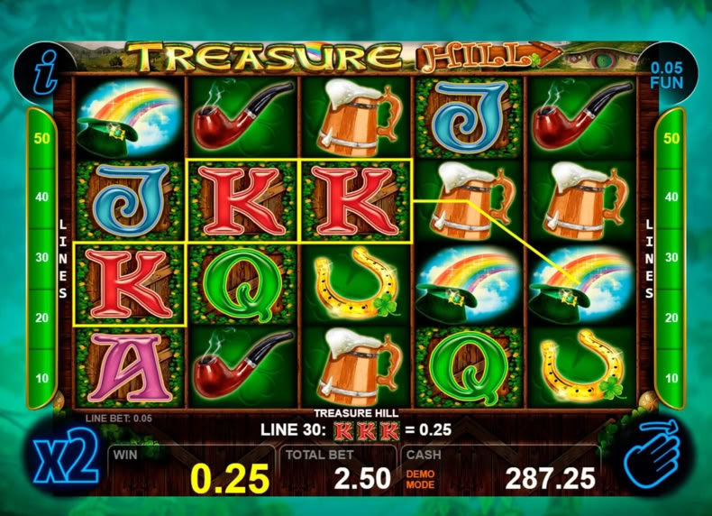 Treasure Hill game - play for free