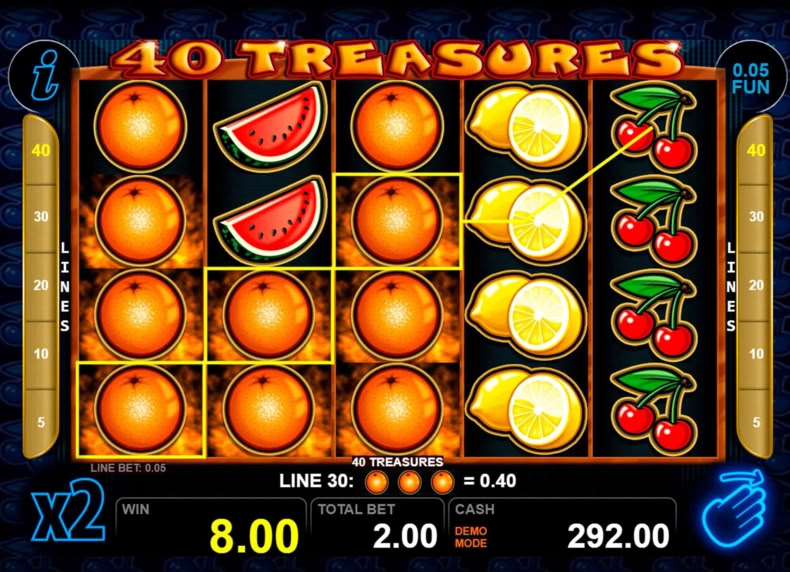 40 Treasures game - play for free