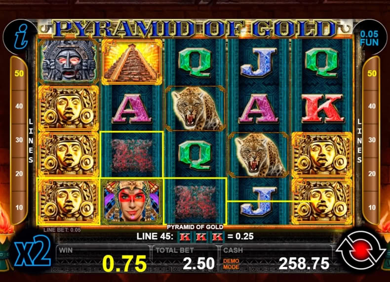Pyramid of Gold game - play for free