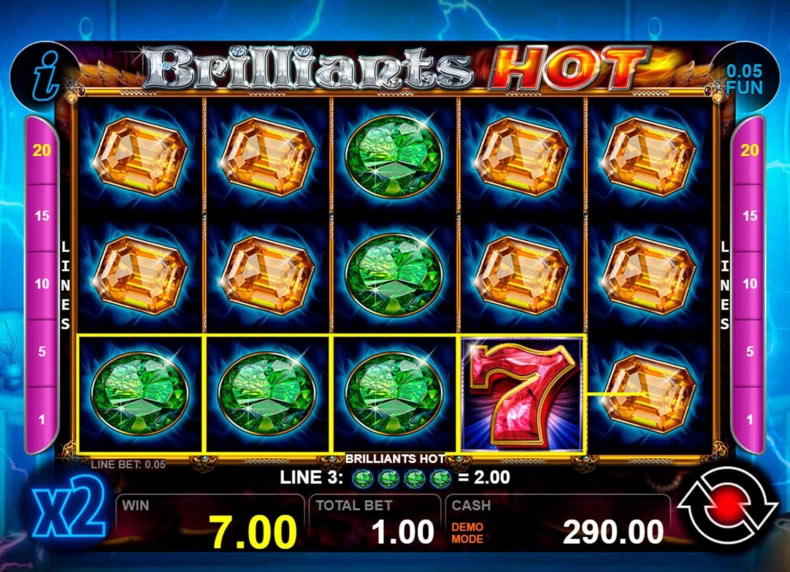 Brilliants Hot game - play for free