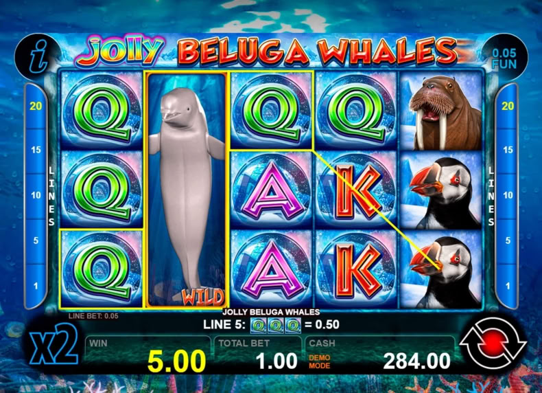 Jolly Beluga Whales game - play for free