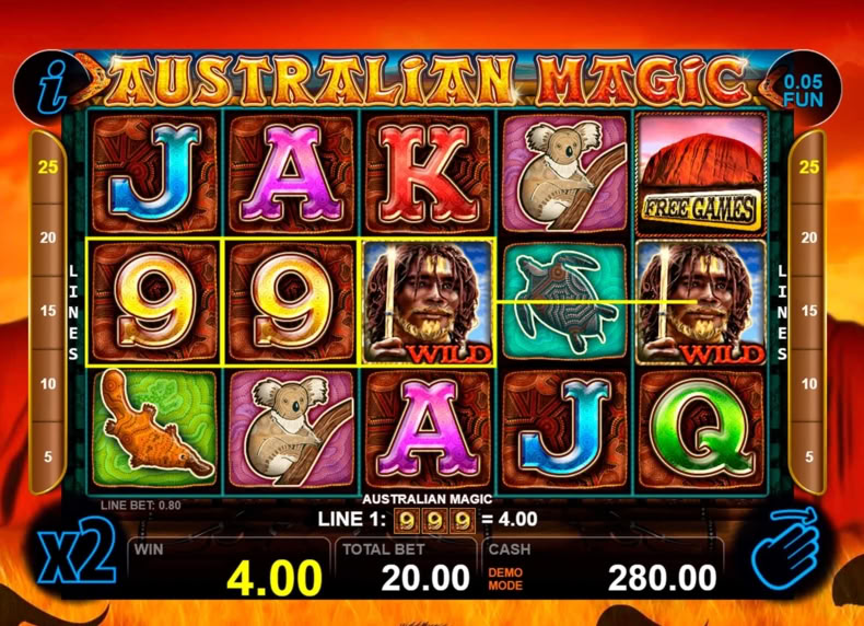 Australian Magic game - play for free