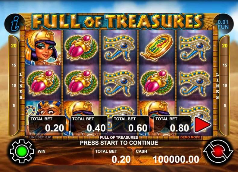 Full of Treasures game - play for free