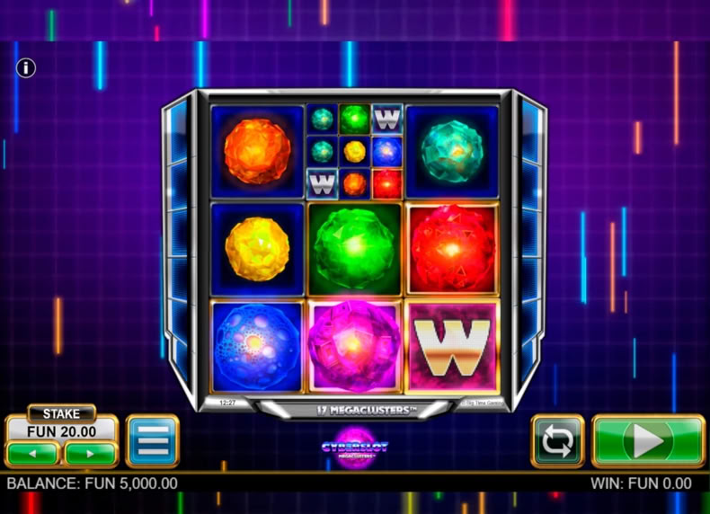 Cyberslot Megaclusters game - play for free