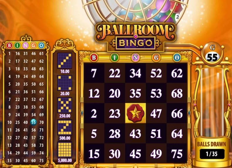 Ballroom Bingo game - play for free
