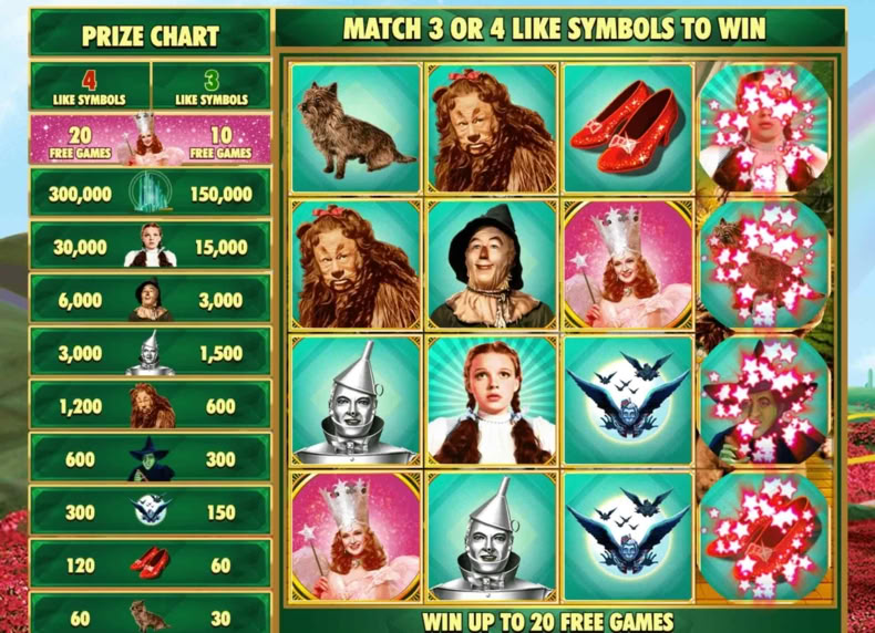 Wizard of Oz game - play for free