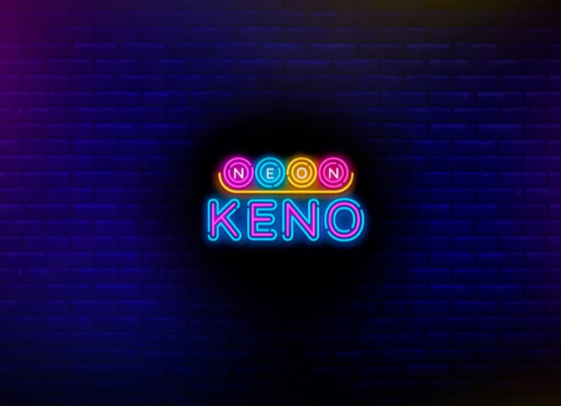 Neon Keno game - play for free
