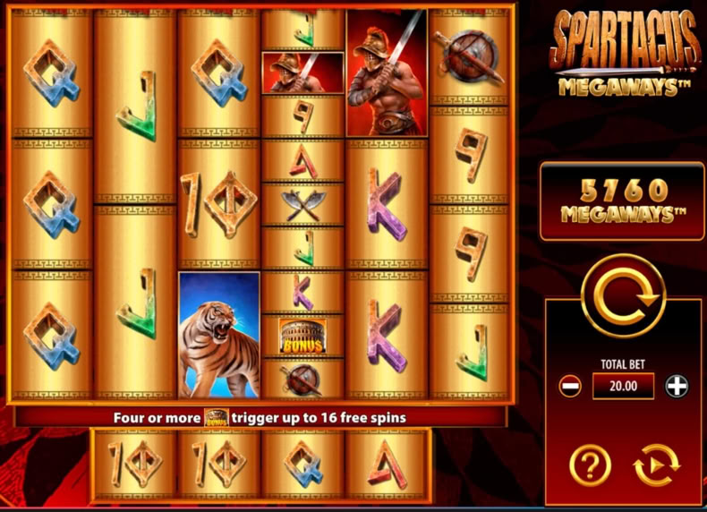 Spartacus Megaways game - play for free