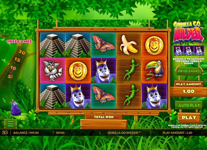 Gorilla Go Wilder game - play for free