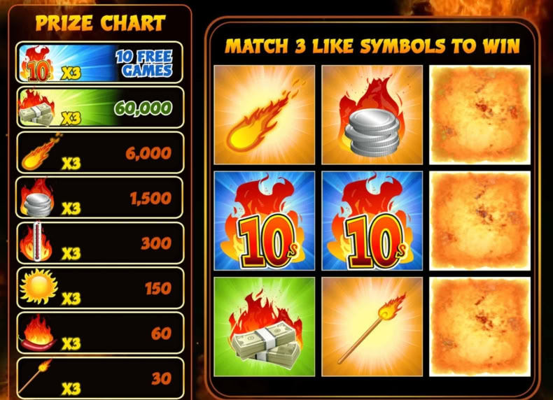 Red Hot 10s game - play for free
