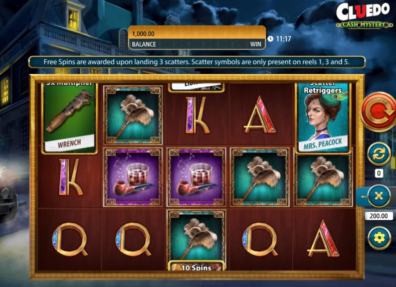 Cluedo Cash Mystery game - play for free
