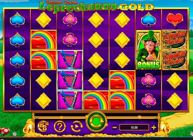 Rainbow Riches Leprechauns Gold game - play for free