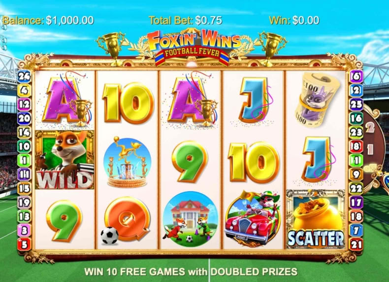 Foxin' Wins Football Fever game - play for free