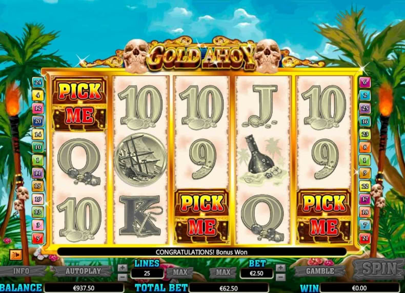 Gold A'hoy game - play for free