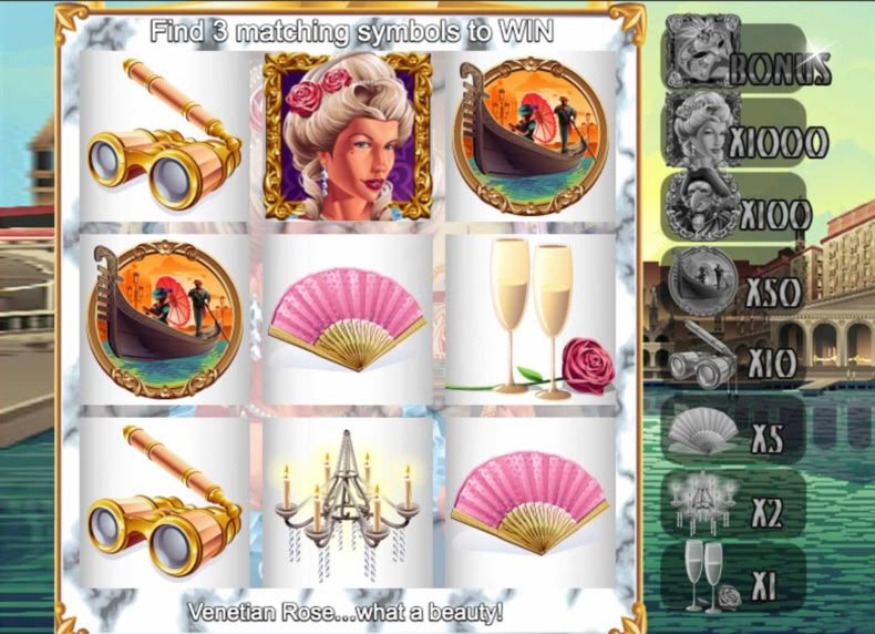 Scratch Venetian Rose game - play for free